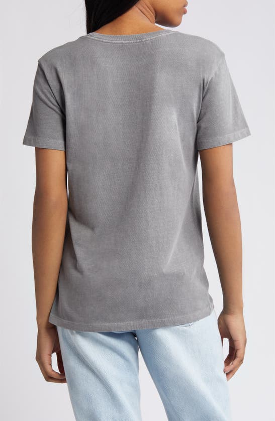 Shop Golden Hour Ballet Cotton Graphic T-shirt In Charcoal Grey