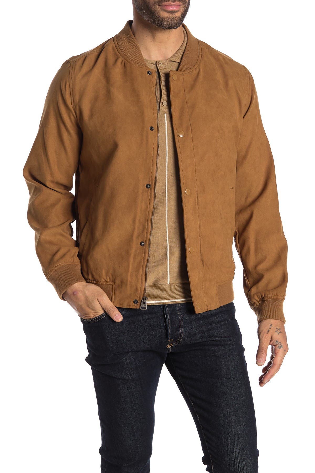 levis leather varsity bomber jacket