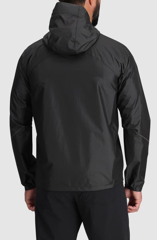 Shop Outdoor Research Helium Rain Ultralight Hooded Jacket In Storm