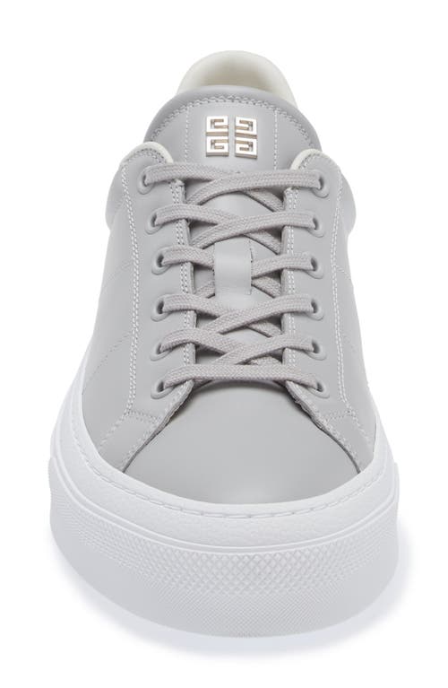 Shop Givenchy City Court Sneaker In Light Grey