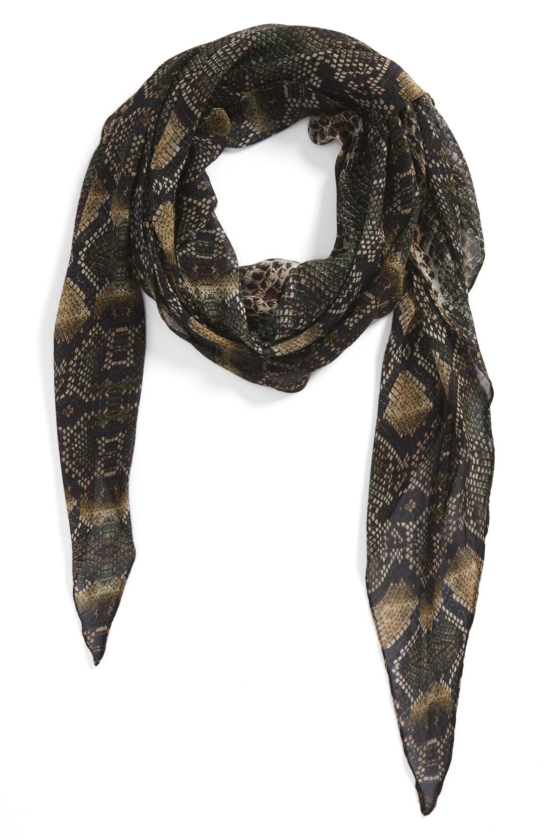 The Kooples Snake Print Modal & Silk Scarf Nordstrom