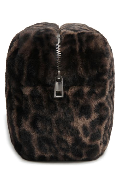 Apparis Jumbo Noor Dark Leopard Pouch In Dark Leopard