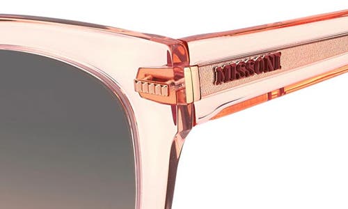 Shop Missoni 51mm Gradient Square Sunglasses In Peach