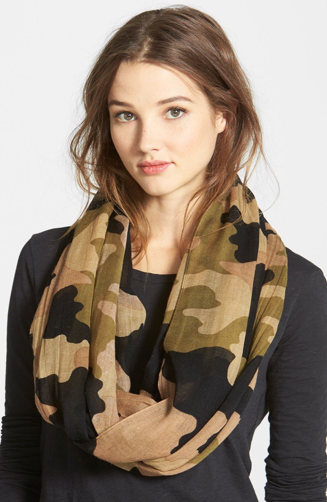 Kala Camouflage' Wool Infinity Scarf 