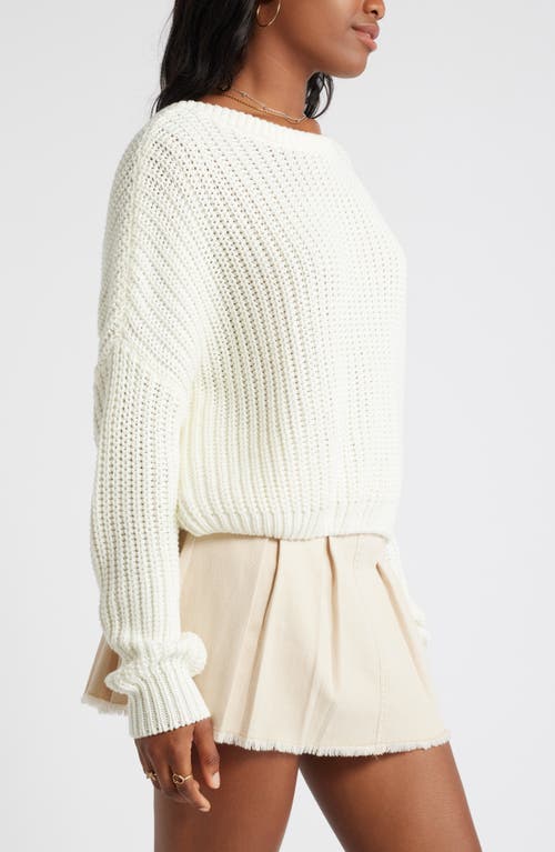 Shop Bp. Relaxed Reversible Sweater In Ivory