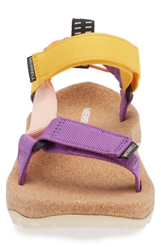 Shop Merrell Speed Fusion Web Strap Hiking Sandal In Dewberry Multi