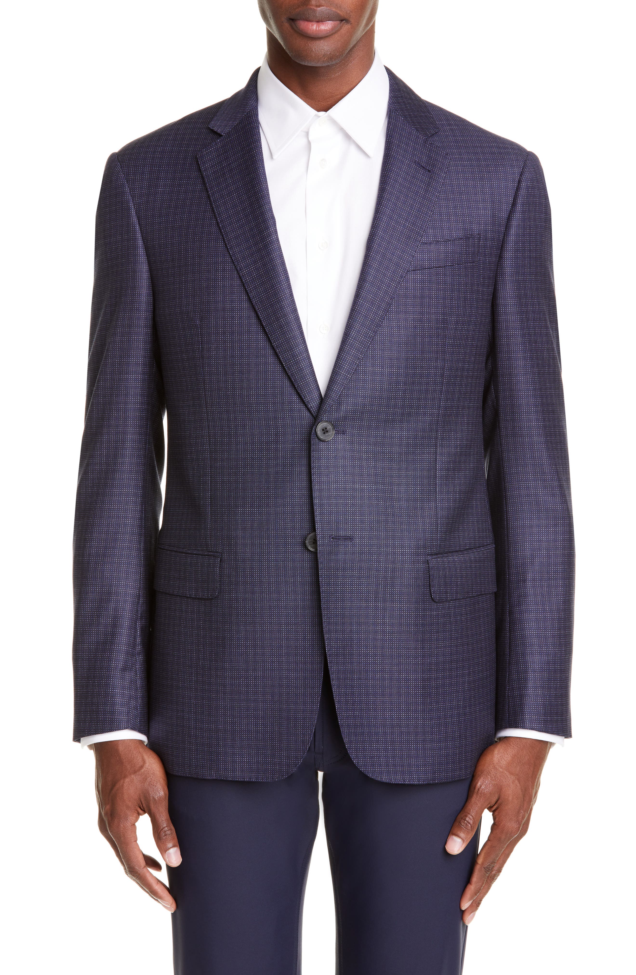 Emporio Armani Trim Fit Dot Wool Sport Coat Nordstrom