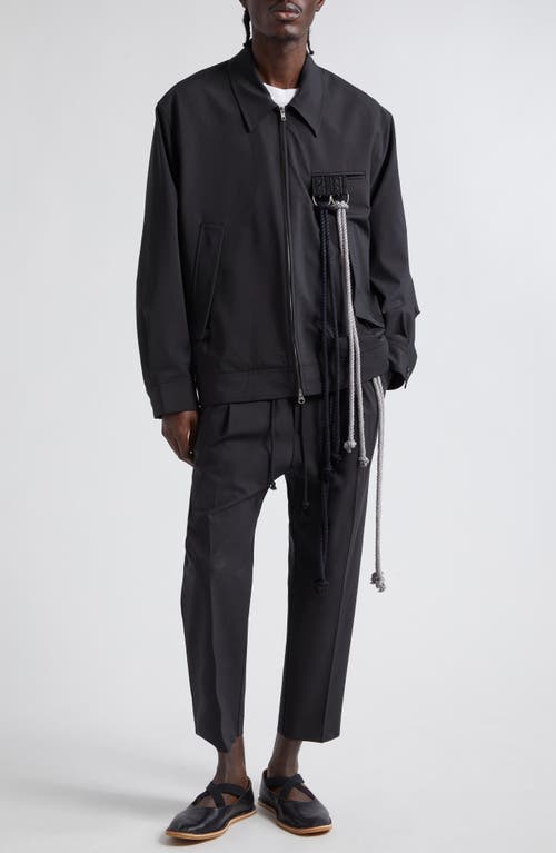 SONG FOR THE MUTE Dangling Rope Coach's Jacket Black at Nordstrom, Us