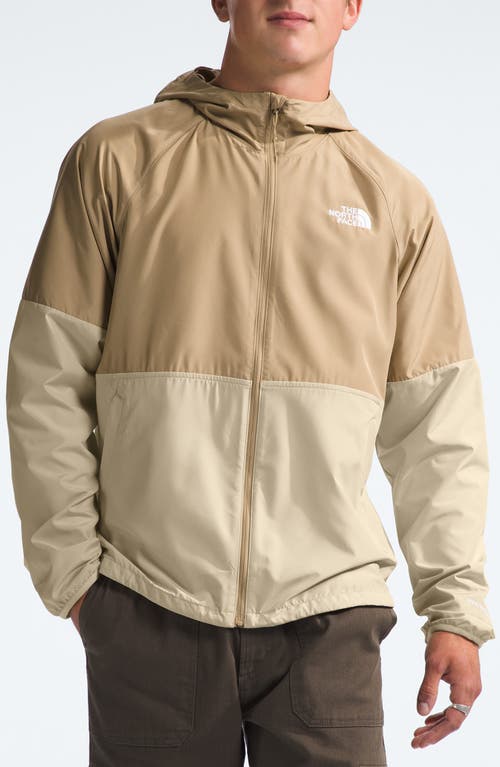 The North Face Flyweight Wind Resistant Zip Hoodie Khaki Stone/Gravel at Nordstrom,
