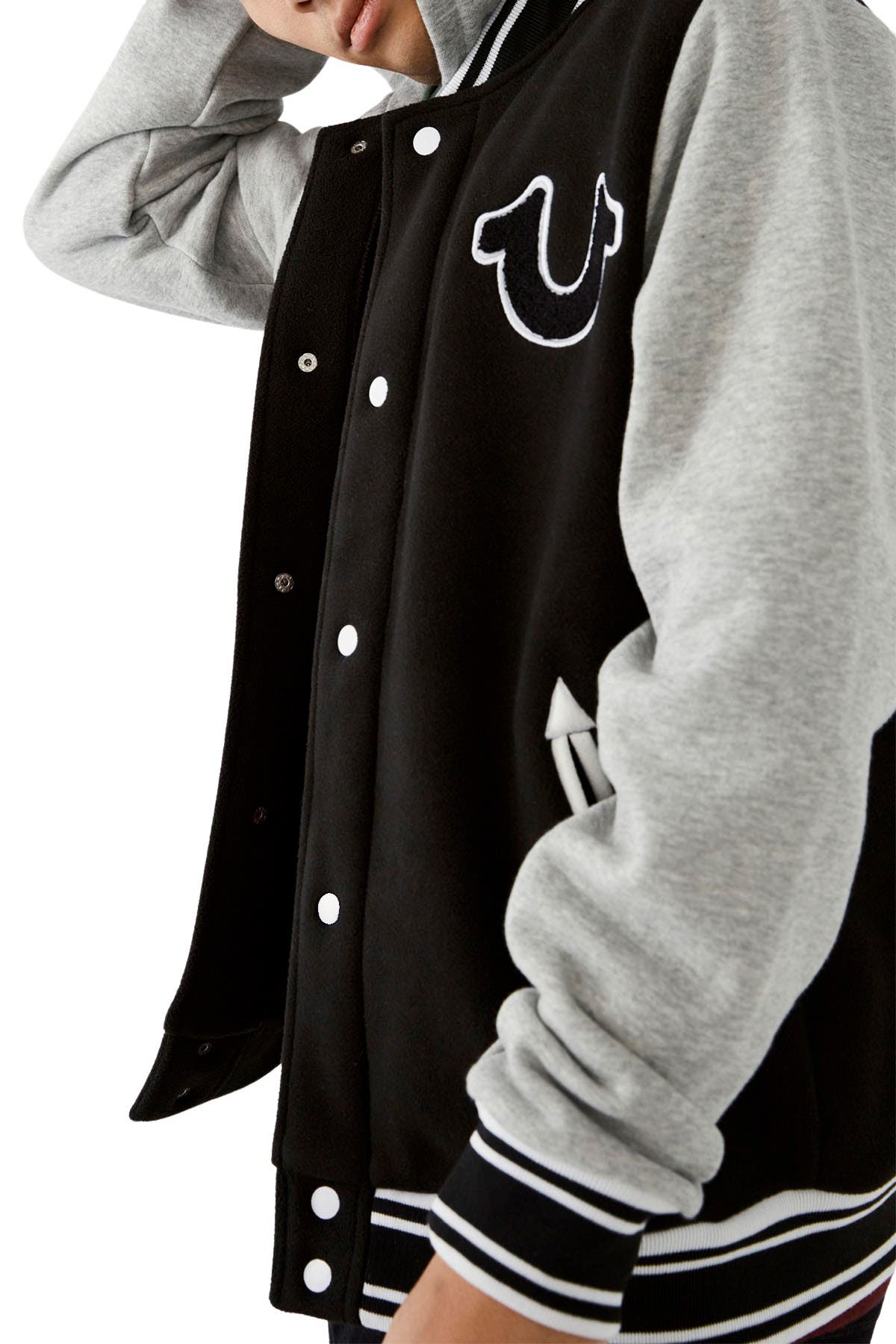 True Religion | Hooded Varsity Jacket 