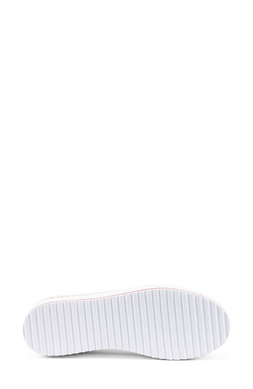 Shop Donald Pliner Side Zip Platform Sneaker In White