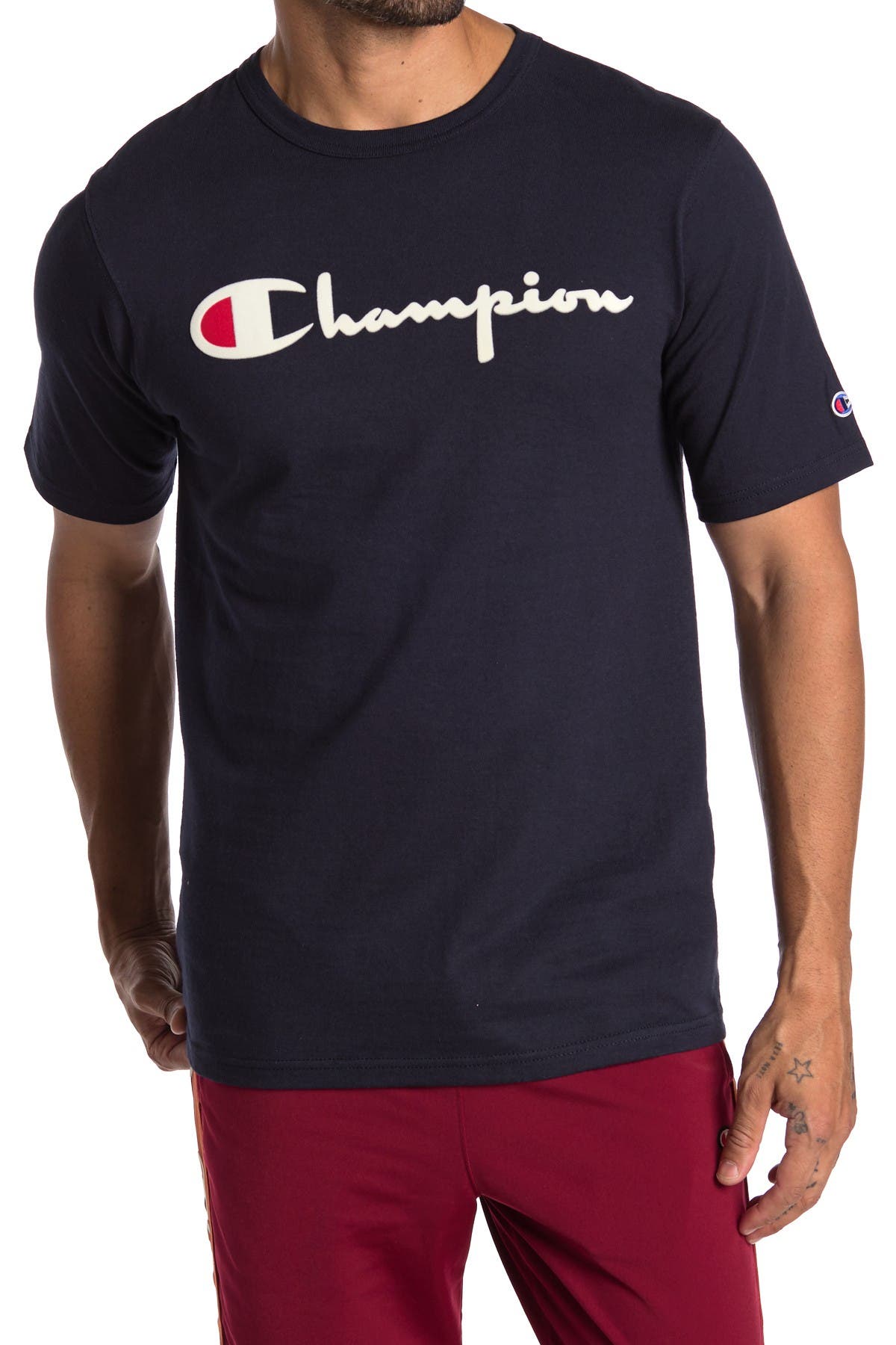 Champion | Vintage Flock Print Logo T-Shirt | Nordstrom Rack