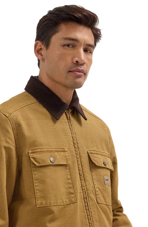 Shop Lee Quilted Workwear Jacket In Glazed Ginger