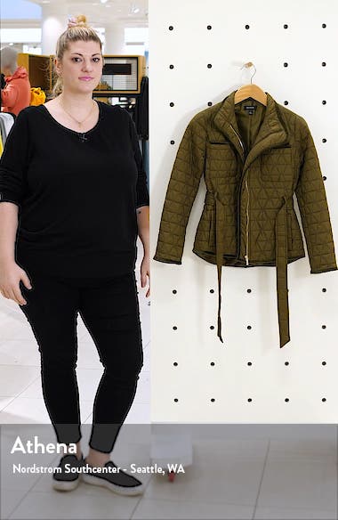 halogen belted lightweight jacket