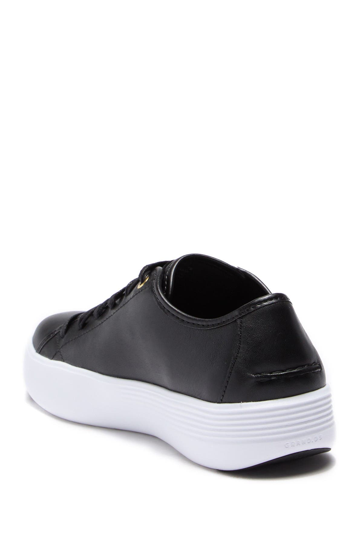 grand court leather platform sneaker