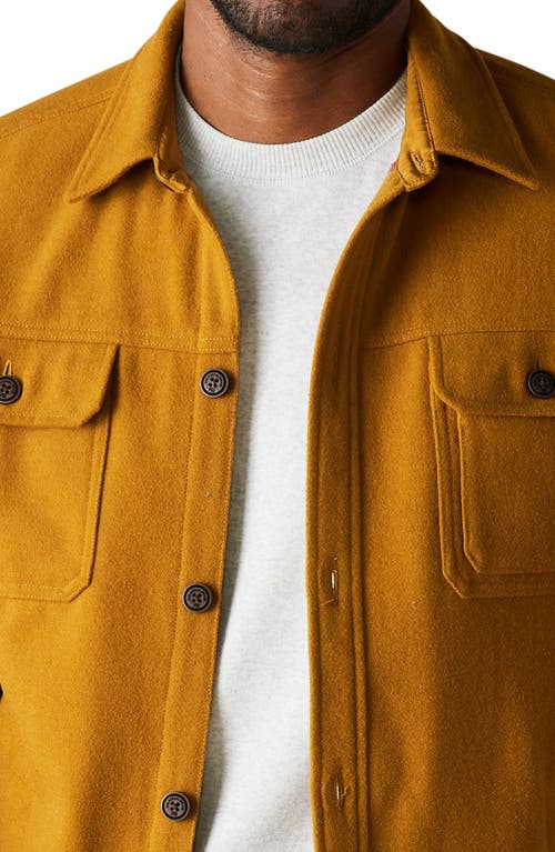 The Normal Brand Brisghtside Flannel Lined Workwear Jacket In Yellow