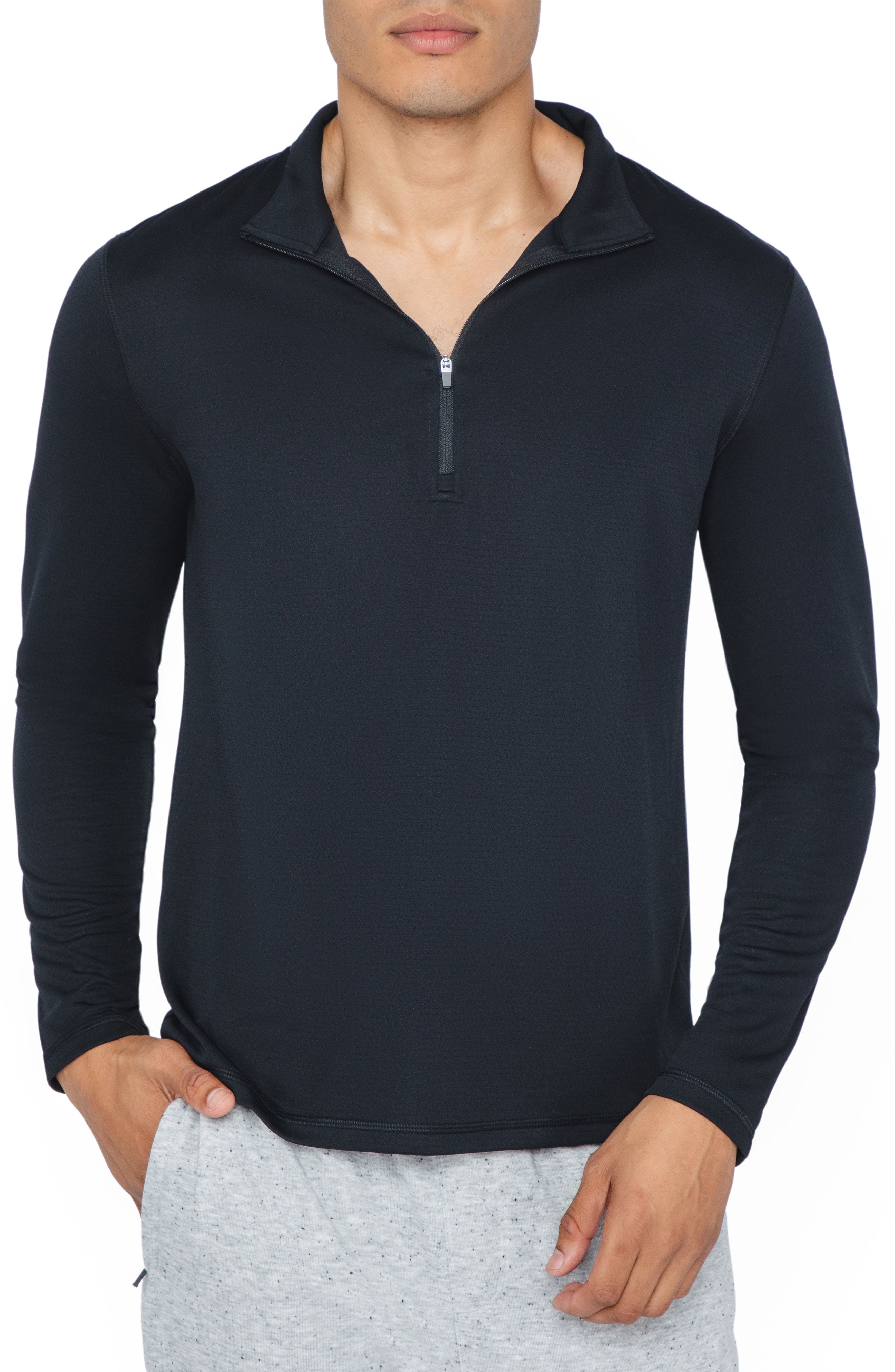 half zip polo long sleeve