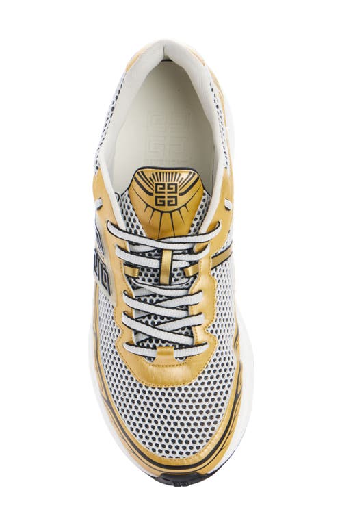 Shop Givenchy Nfnty-52 Low Top Sneaker In Golden/white