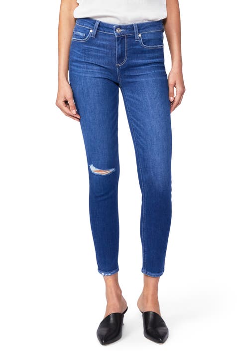 Verdugo Crop Skinny Jeans (Hydrangea Dest)