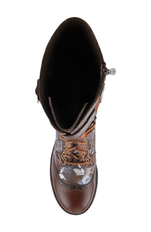 L'artiste By Spring Step Kisha Boss Boot In Brown Multi