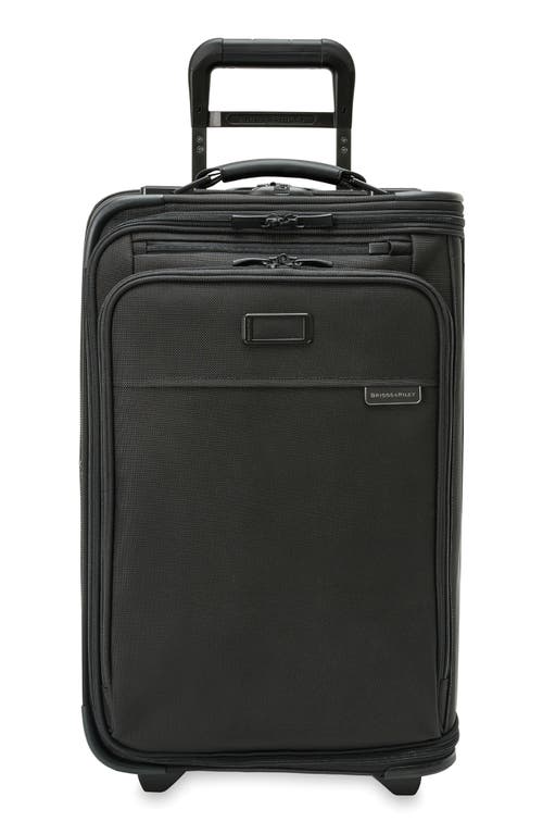 Briggs & Riley Upright Wheeled Garment Carry-On Bag in Black