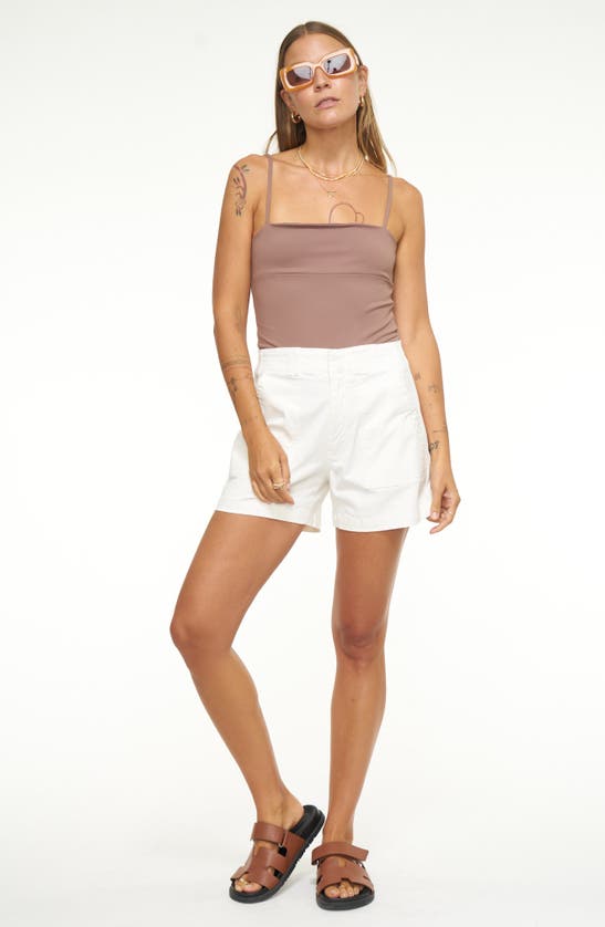 Pistola Marissa High Waist Utility Shorts In White