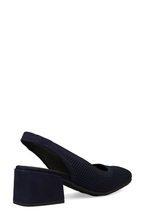 Shop Eileen Fisher Yarn Knit Slingback Pump In Midnight