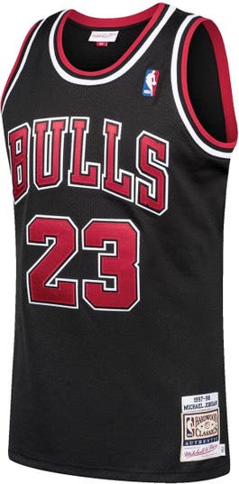 Authentic Jersey Chicago Bulls Alternate 1997-98 Michael Jordan