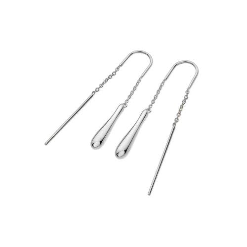 Lucy Quartermaine Feeder Drop Earrings With Bridge In Sterling Silver