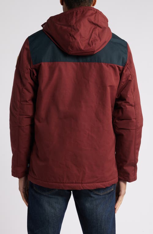 Shop Fjall Raven Fjällräven Greenland Winter Jacket In Maroon-dark Navy