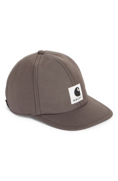 Carhartt WIP Bonded Suiting Adjustable Baseball Cap in Taupe