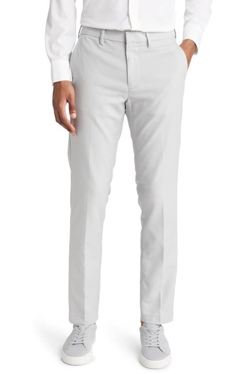 Nordstrom Non-Iron Flexweave Men's Chino Pants in Grey Silk