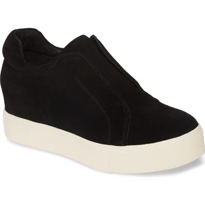 Jslides Starr Platform Slip-On Sneaker, Black