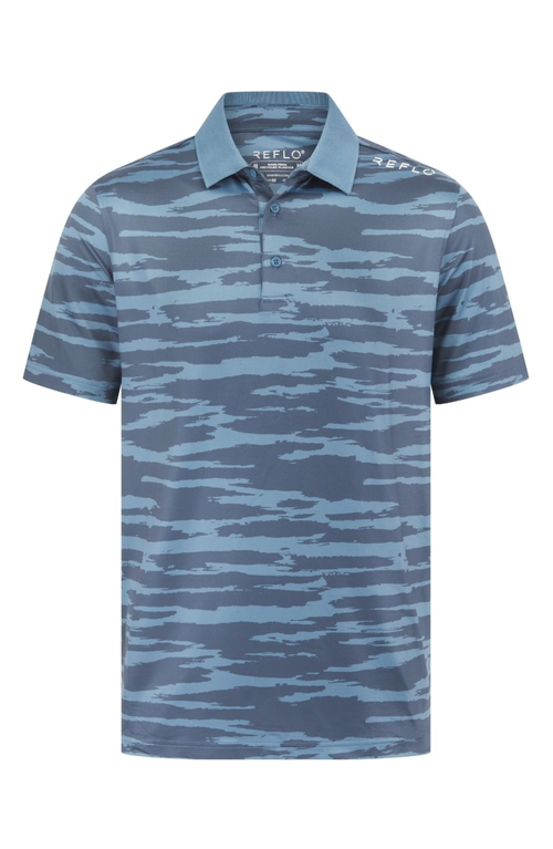 Reflo Tagus Performance Sustainable Polo In Dark Forest