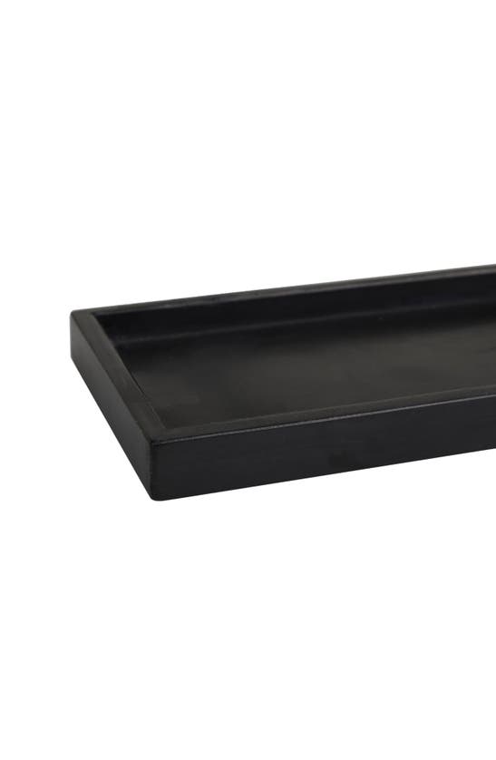 Vivian Lune Home Set Of 2 Marble Trays In Black