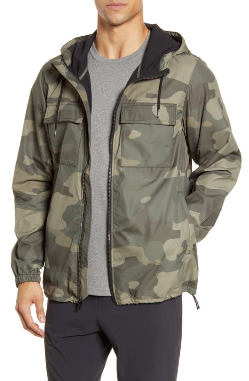 Stride Camo Hooded Jacket in Olive Branch Camouflage