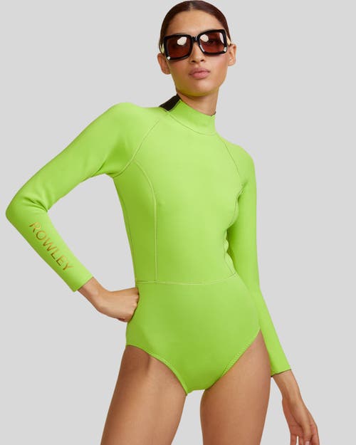 Cynthia Rowley Cheeky Wetsuit In Green