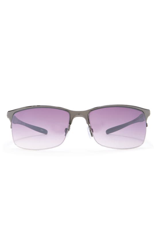 Vince Camuto 62mm Rimless Retro Rectangle Sunglasses In Pink