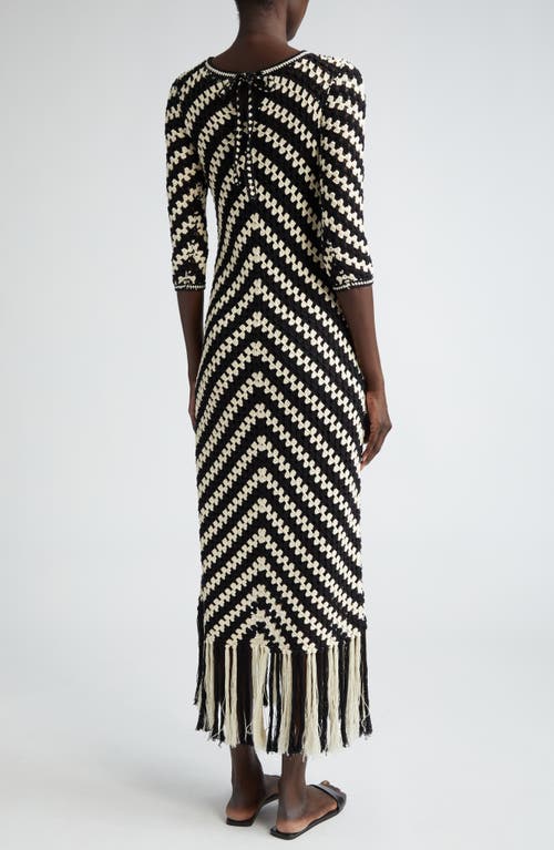 Shop Zimmermann Halliday Chevron Crochet Dress