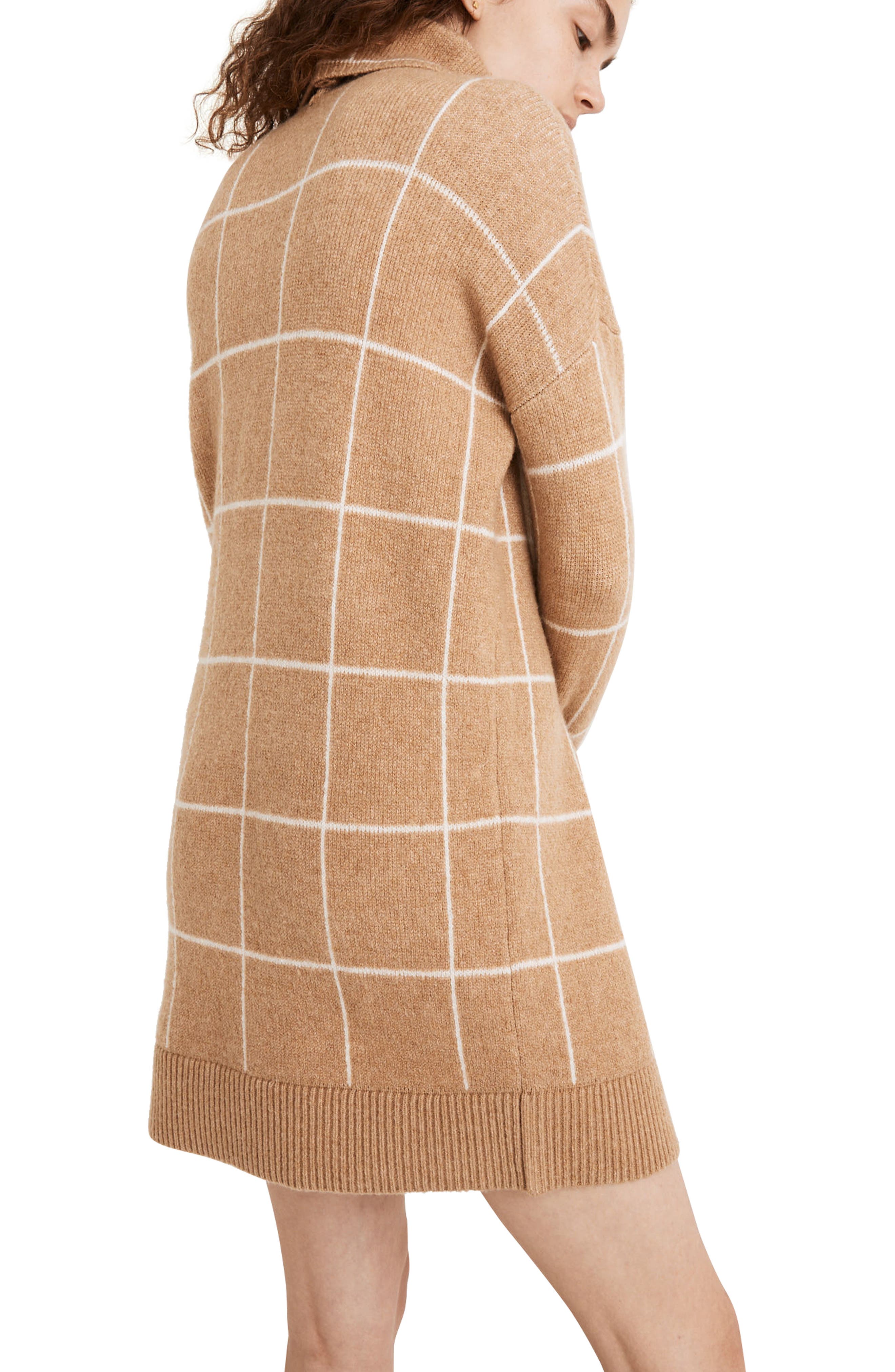 windowpane turtleneck sweater