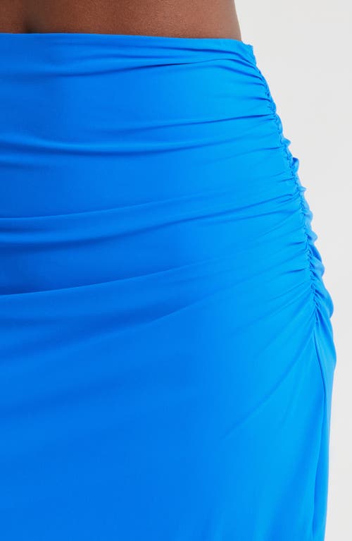 Shop Sweaty Betty Shayla Sculpt Cover-up Skirt In Electric Blue