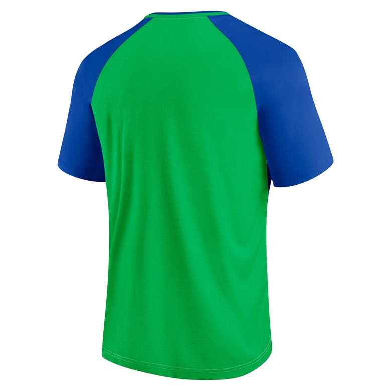 Shop Fanatics Branded Blue Seattle Sounders Fc Attacker Raglan T-shirt