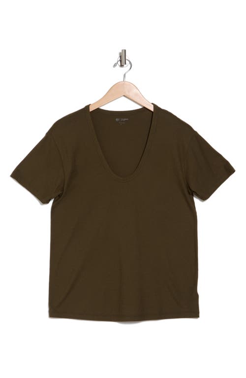 Shop Ag Relaxed Fit U-neck T-shirt In Notting Vine