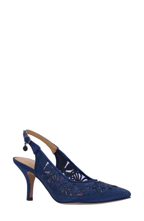 J. Reneé Vanani Slingback Pointed Toe Pump Navy at Nordstrom,