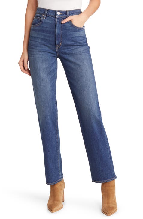 London High Waist Straight Leg Jeans (Serial Believer)