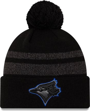 New Era Men's New Era Black Toronto Blue Jays Dispatch Cuffed Knit Hat With  Pom