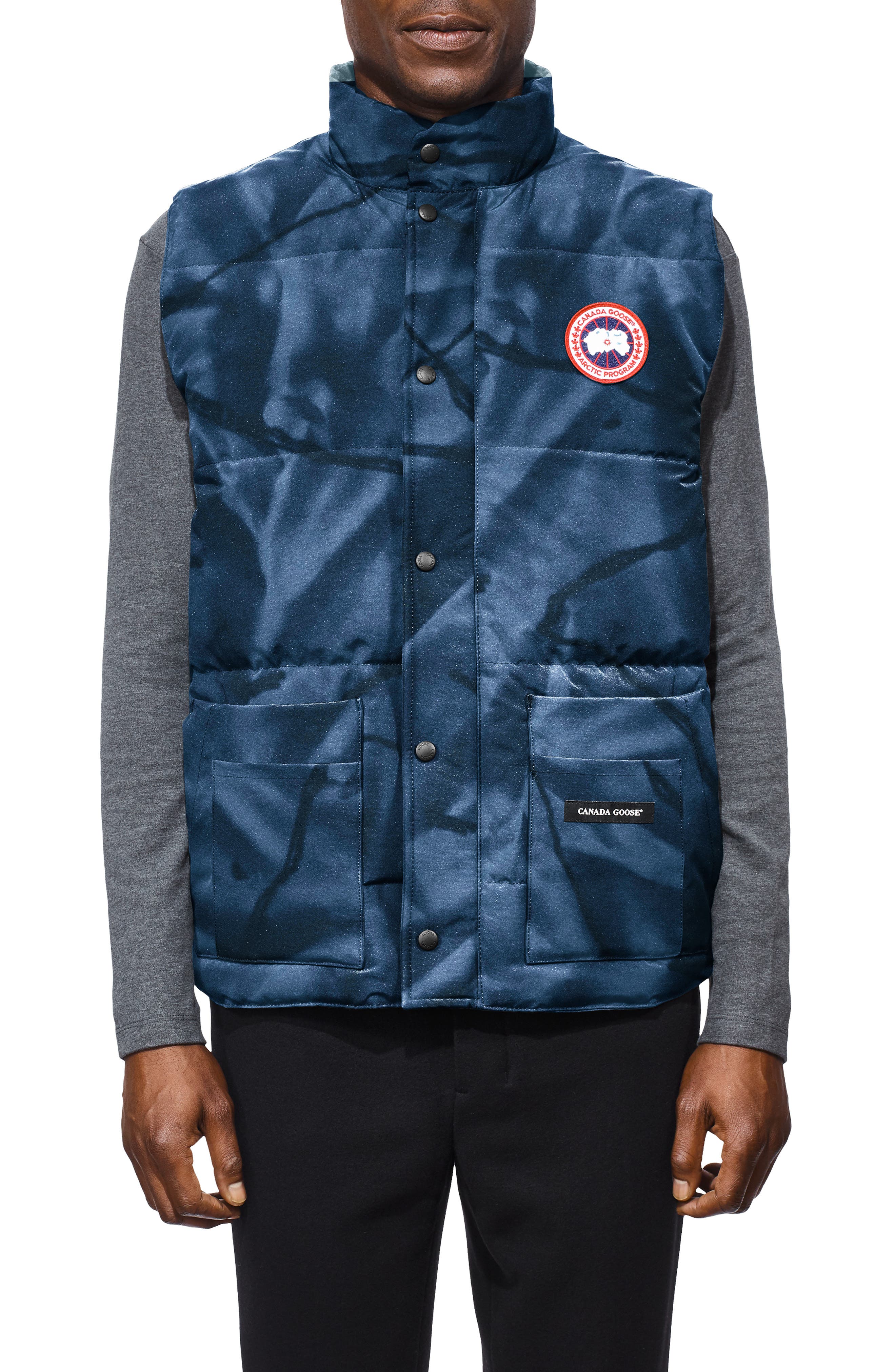 canada goose blue vest