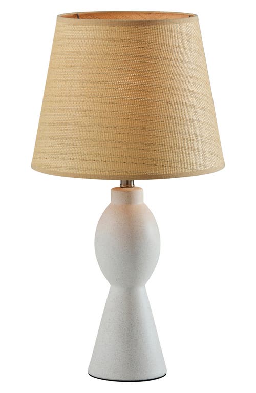 Adesso Lighting Everest Table Lamp In White Ceramic