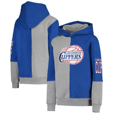 Youth Mitchell & Ness Lawrence Taylor Royal New York Giants Retired Player  Name & Number Fleece Pullover Hoodie