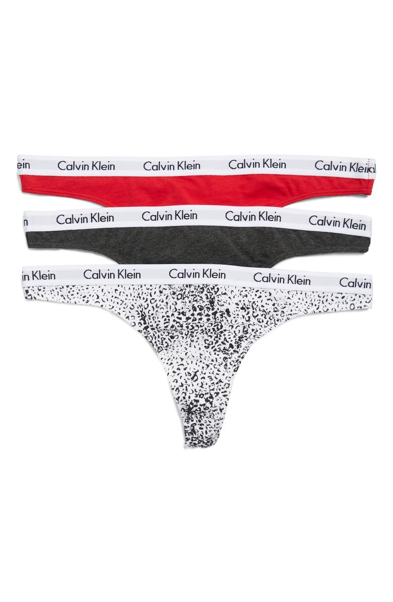 Calvin Klein Logo Assorted Thongs - Pack of 3 | Nordstromrack